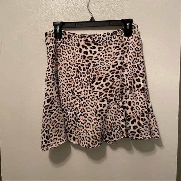 Trixxi Leopard Skater Skirt M - Picture 2 of 4